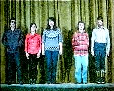 cast on stage